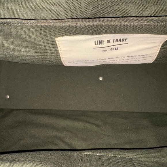 Line of Trade | Canvas Weekender Bag Olive | No. 0312 - Picture 6 of 10